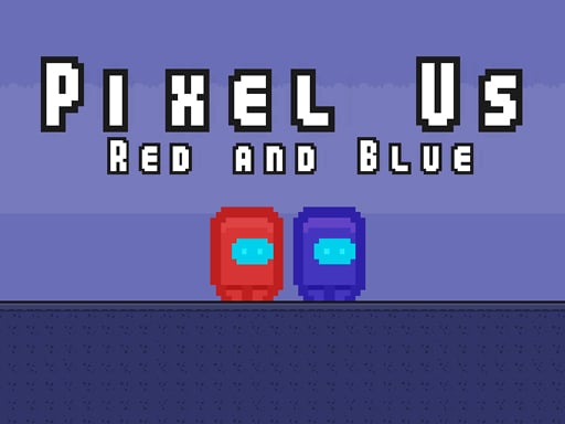 Pixel Us Red And Blue