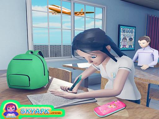 Virtual High School Girl Game- School Simulator 3d