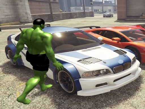 Chained Car Vs Hulk Game