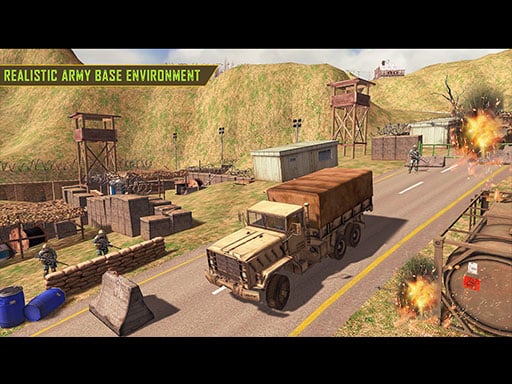 Army Car Truck Transport Game