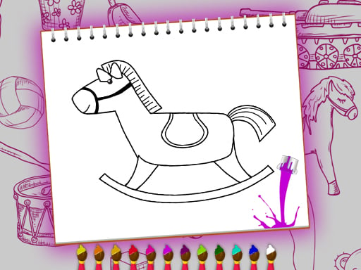 Coloring Book: Toy Shop