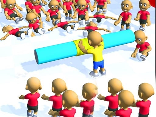 Push The Crazy Crowd : Stickman Clash 3d