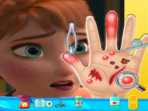 Anna Frozen Hand Doctor: Fun Games For Girls Onlin