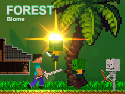 Noob Vs Zombies - Forest Biome