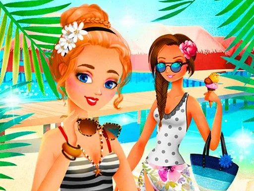 Vacation Summer Dress Up Game For Girl